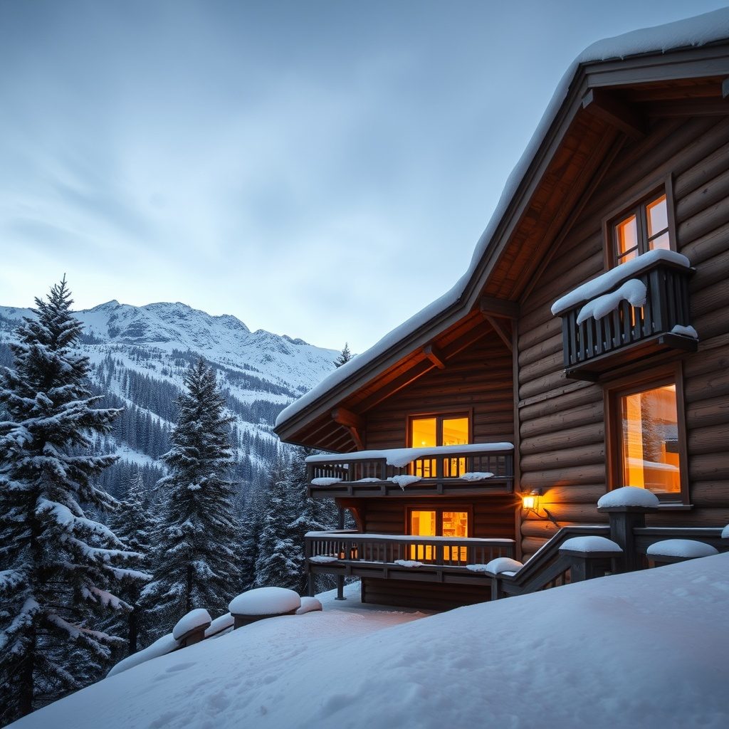 Alpchaletの美しい外観